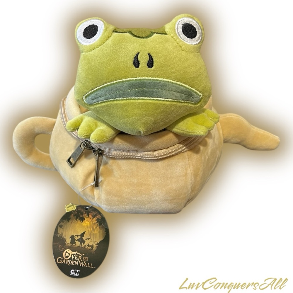 Rare! Over The Garden Wall Frog Teapot Plush Makeup Bag